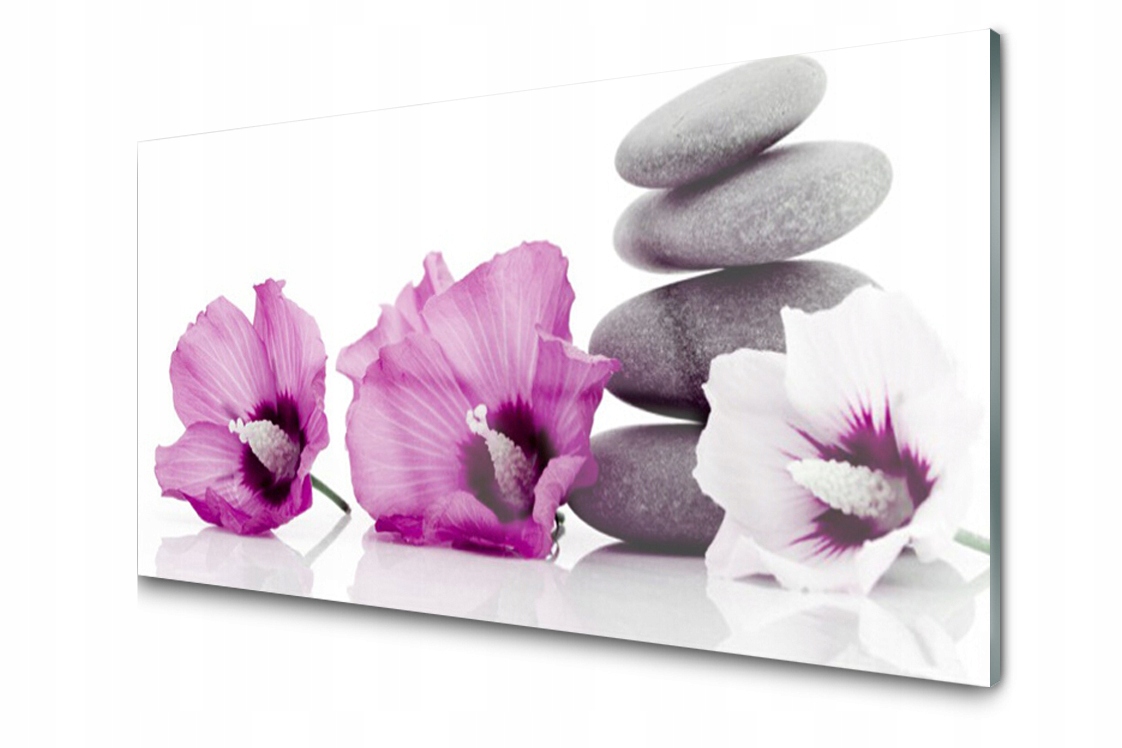 

Panel szklany Płytka Kwiaty Zen Spa 100x50