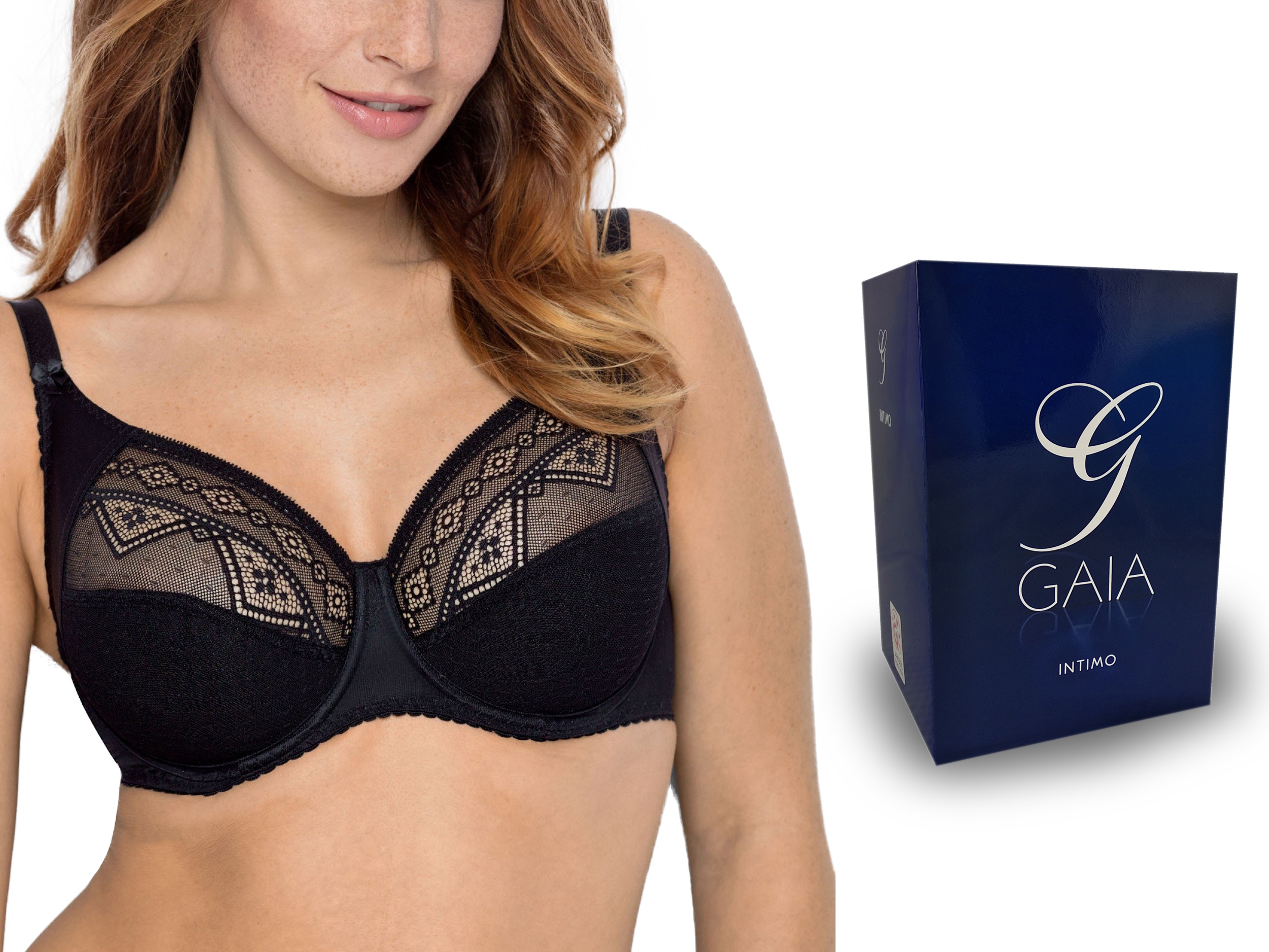 

Biustonosz soft , Gaia Nancy 059 , czarny , 70G