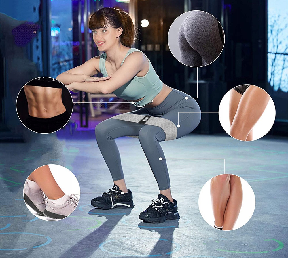 ZESTAW 3 GUMY OPOROWE DO ĆWICZEŃ MATERIAŁOWE HIP BAND MOCNE TAŚMY FITNESS EAN (GTIN) 5903855005488