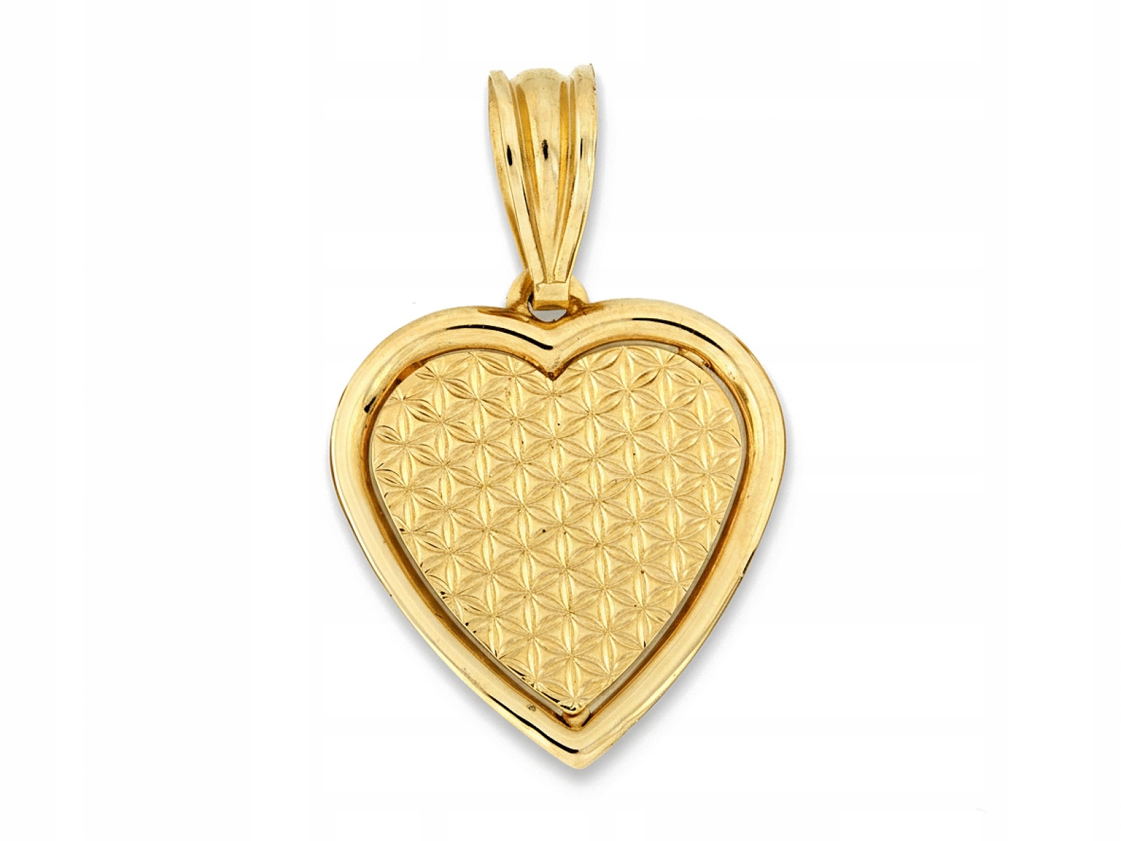 Přívěsek zlaté srdce 585 Srdíčka bez zirkonu dárek lesklý 0.76 g