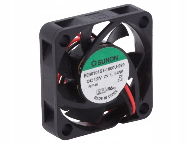 

Sunon Wentylator DC Osiowy 12V 40x40x10mm 28,8dBA