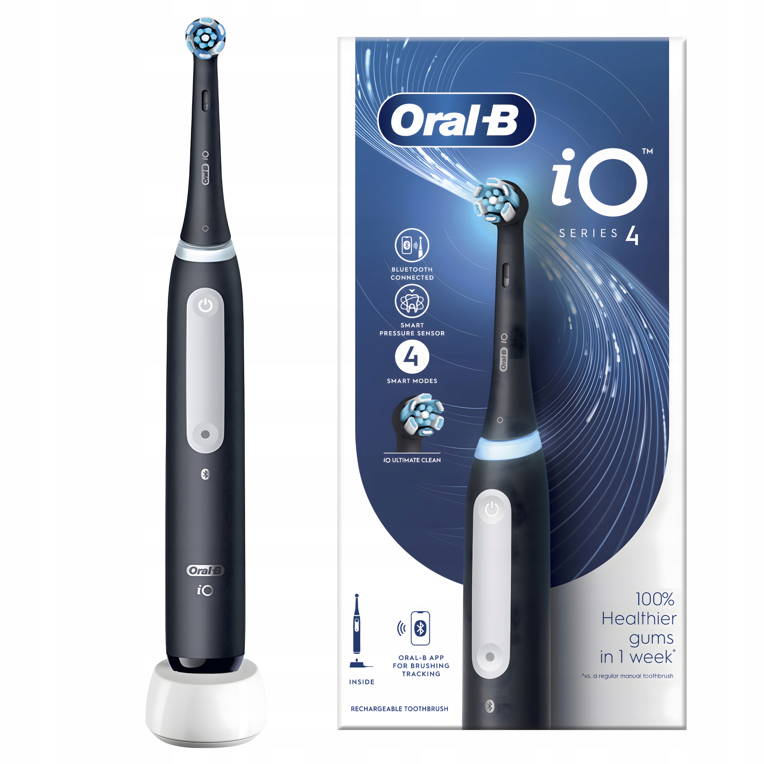 Szczoteczka Elektryczna Magnetyczna Oral-B iO Series 4 Matt Black