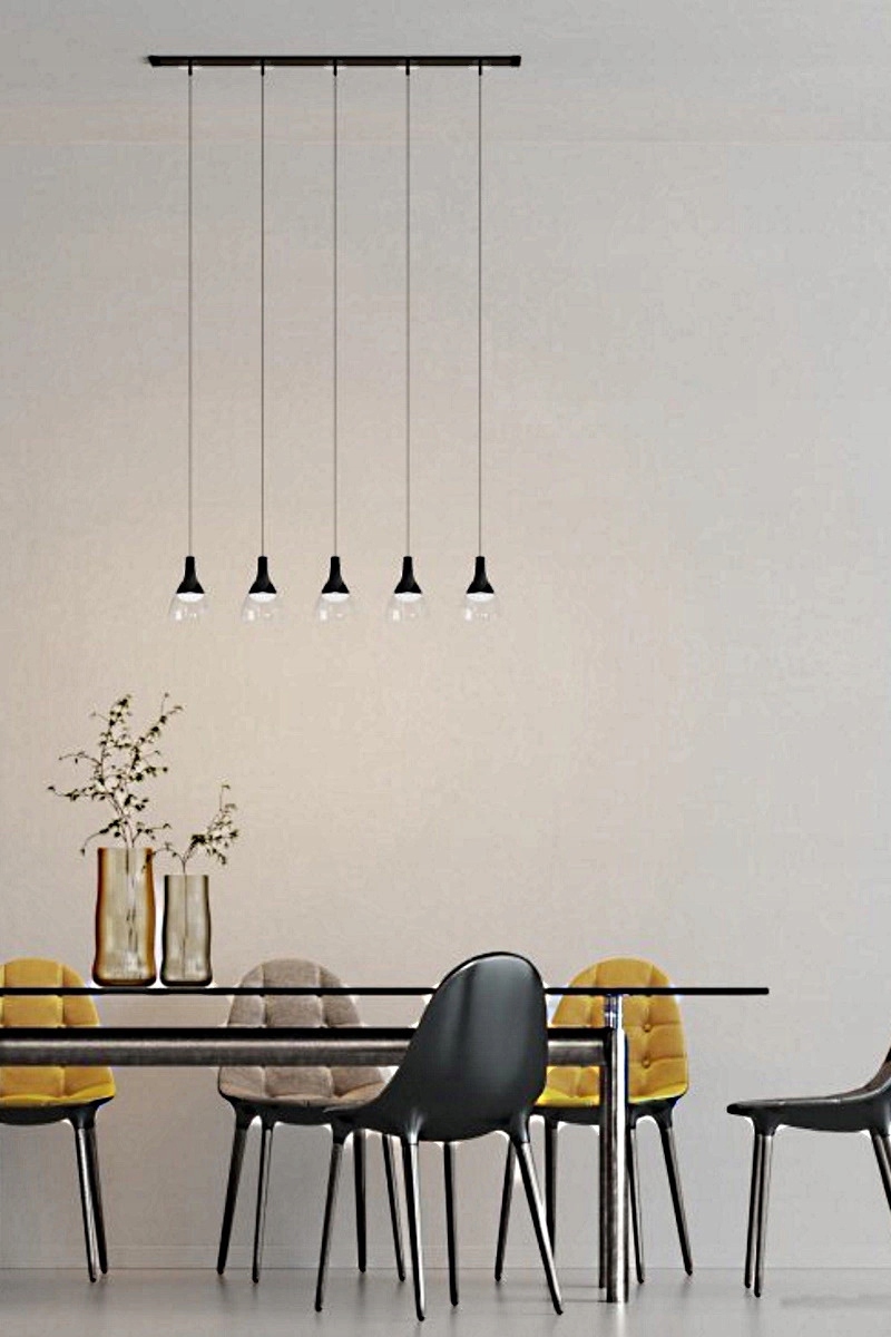 Závěsná lampa do restaurace nad bar krytý stínítkem minimalismus Dalmatia Led