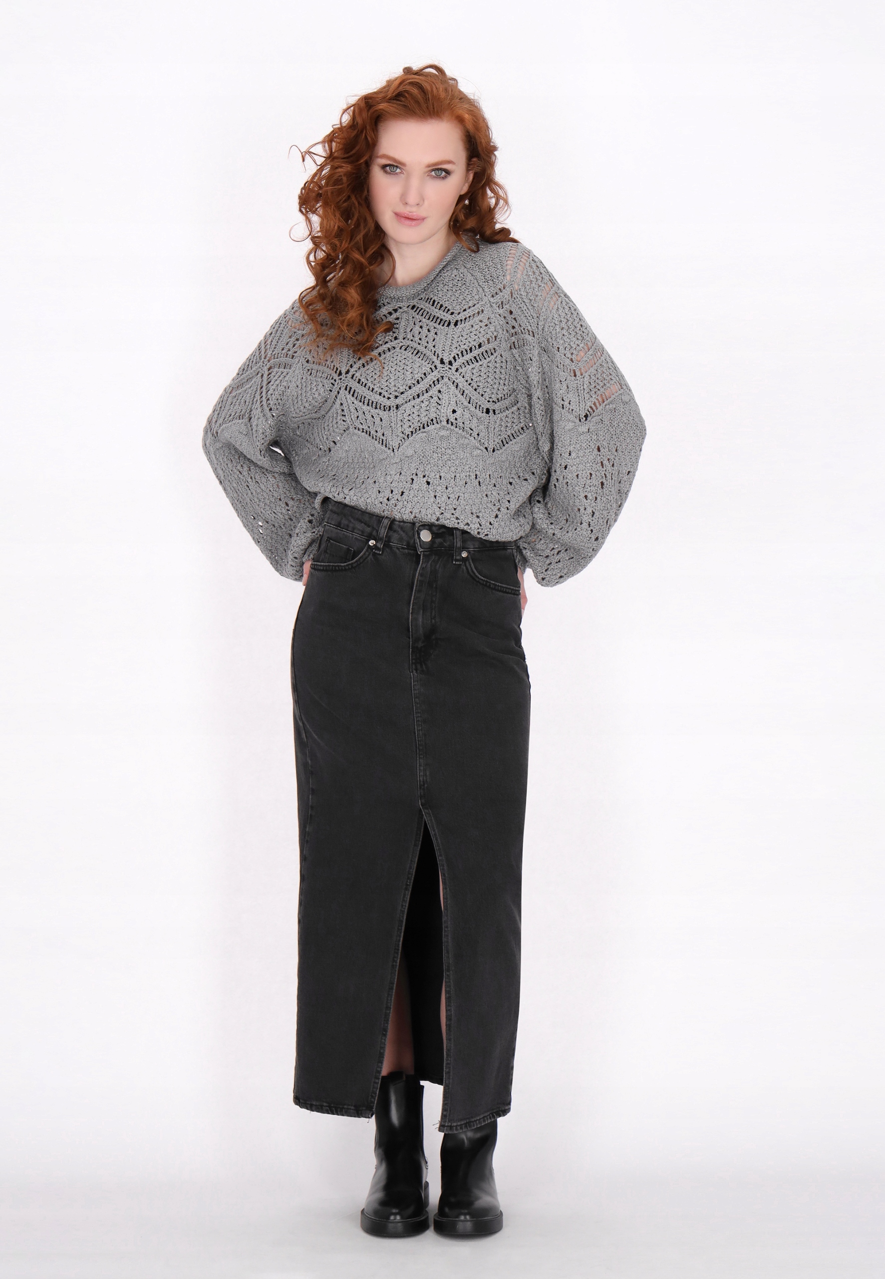Saporta dámský svetr šedý, XL/XXL