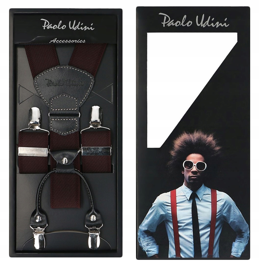 

Brązowe Szelki Męskie Do Spodni Orginalne Top-gal