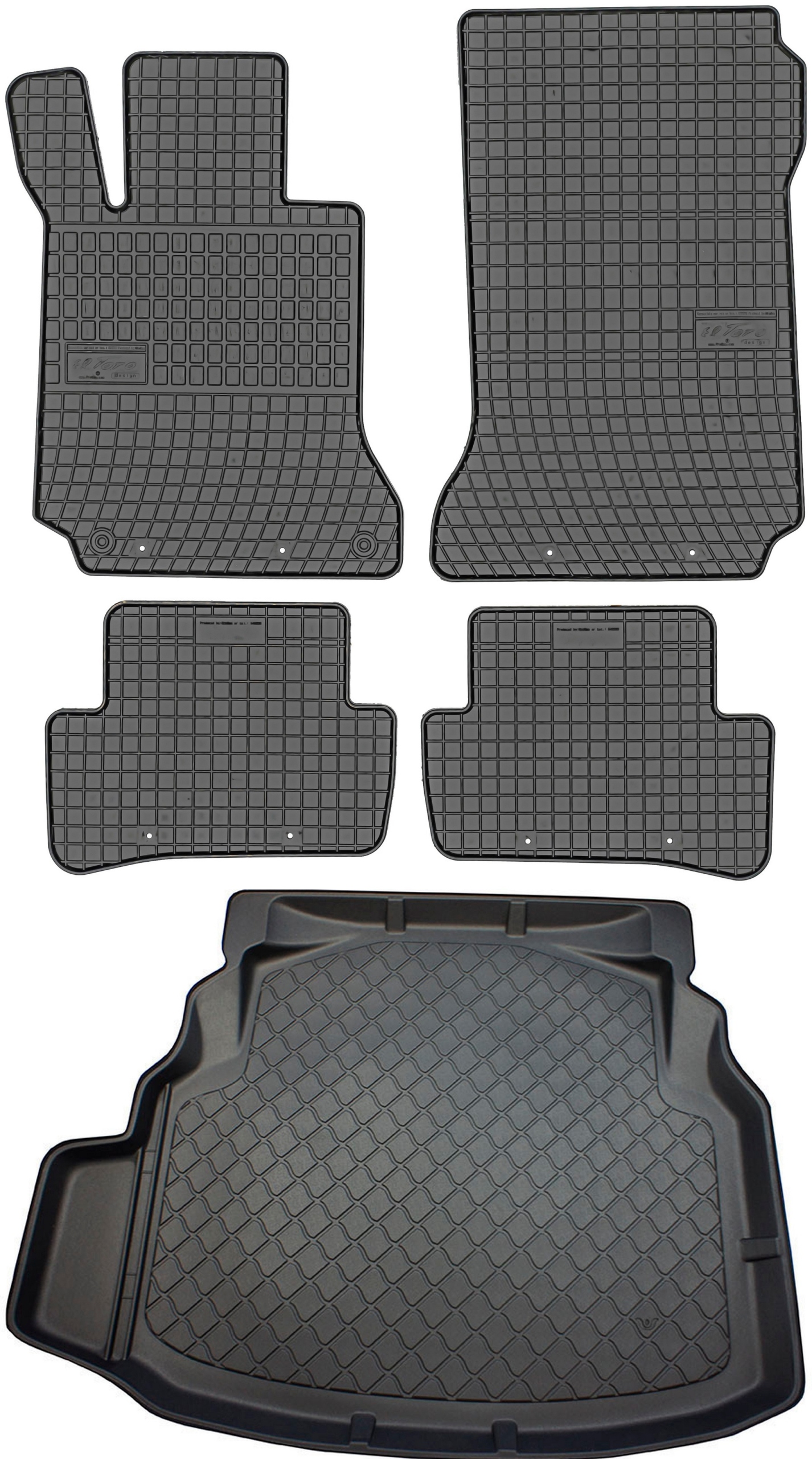 Mercedes C-Klasa W204 Sd 2007-2014 Koberce s rohožou