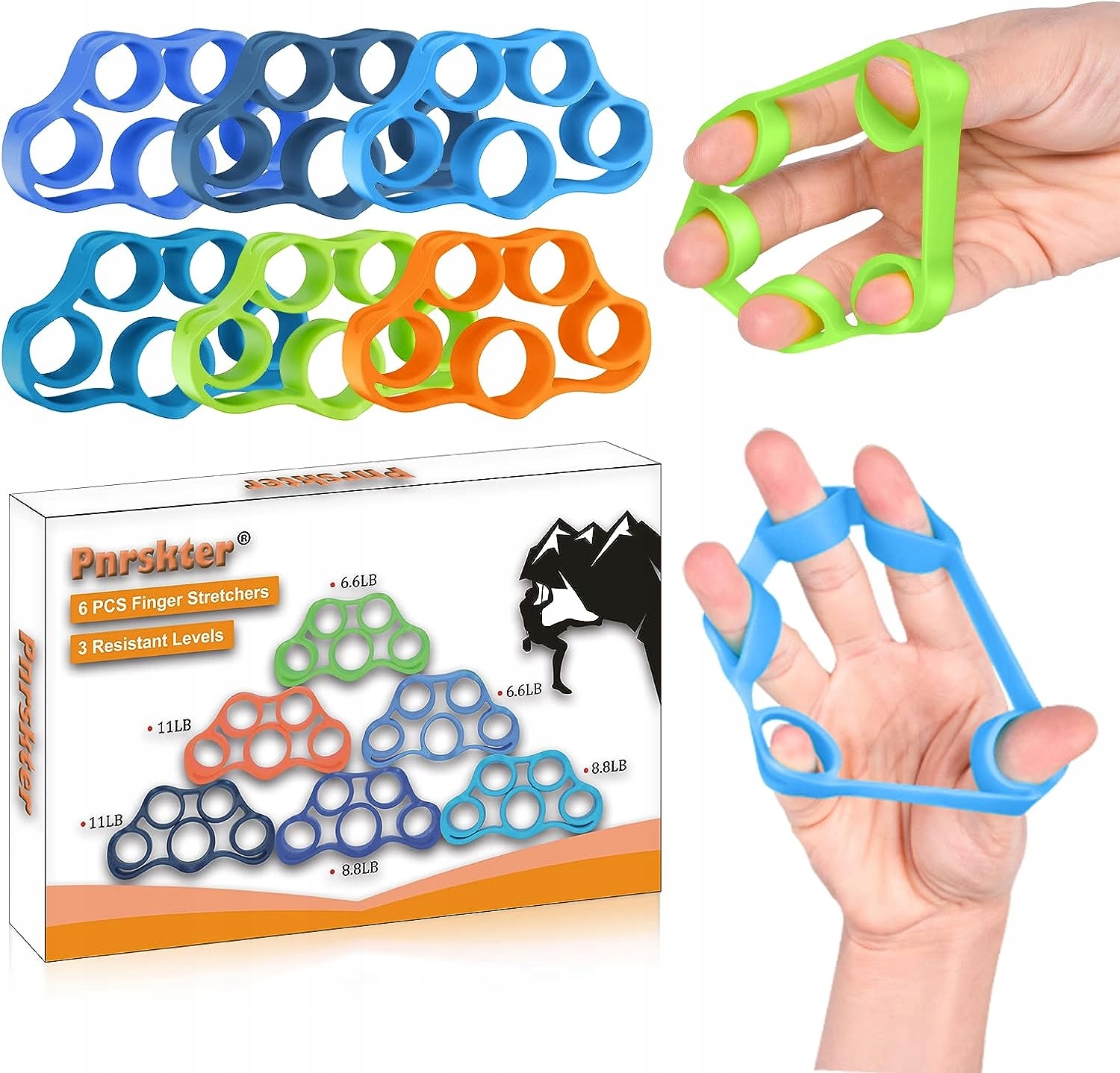 WZMACNIACZ DŁONI TRENAŻER PALCÓW Z 6 ODPORNOŚCI