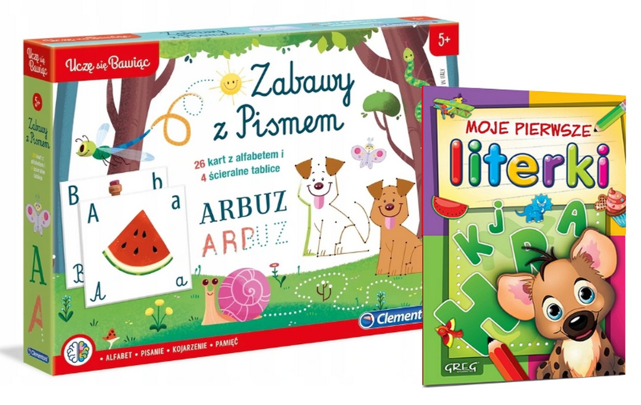 CLEMENTONI ZESTAW NAUKA PISANIA /60590/ + GRATIS