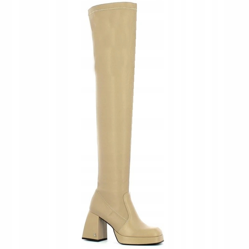 Carinii B7576 Mušketýrky Kůže Lico Béžová 39