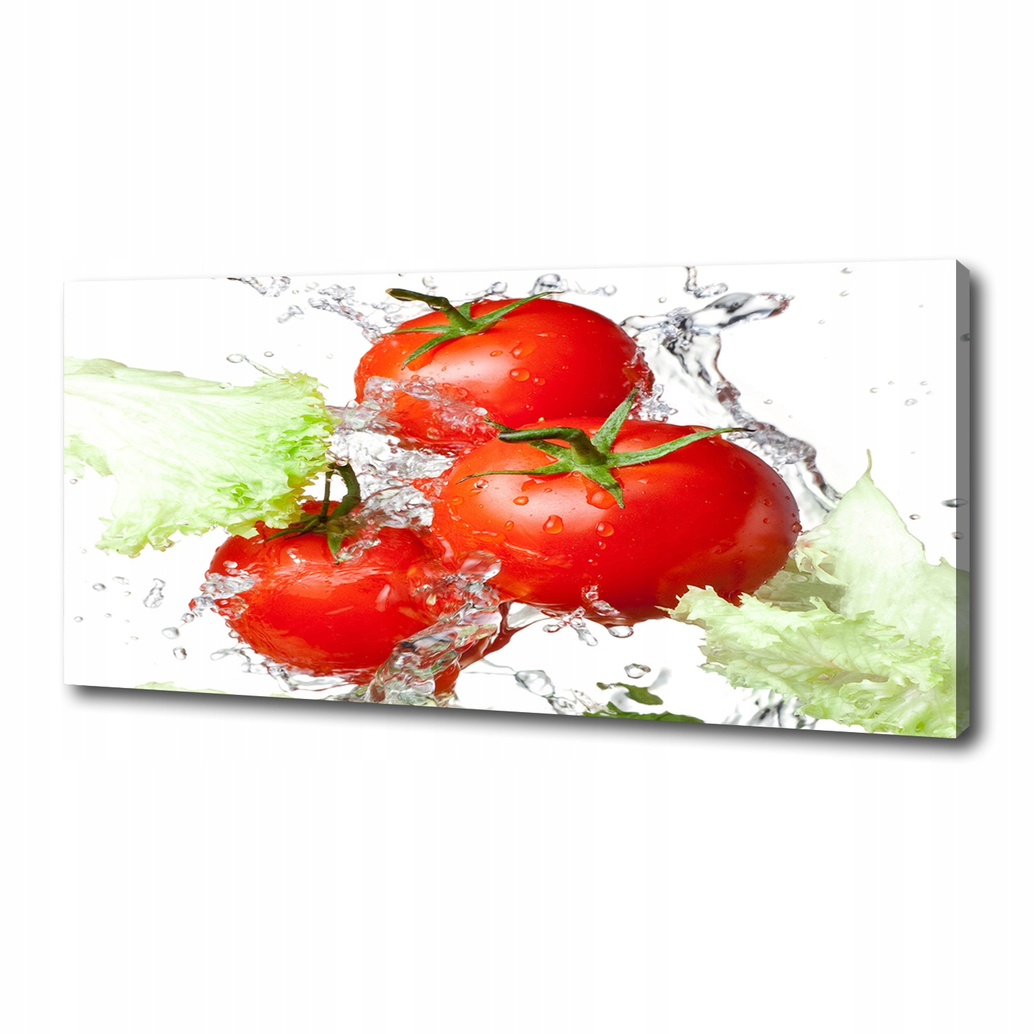 

Foto obraz na płótnie Pomidory i sałata 125x50 cm