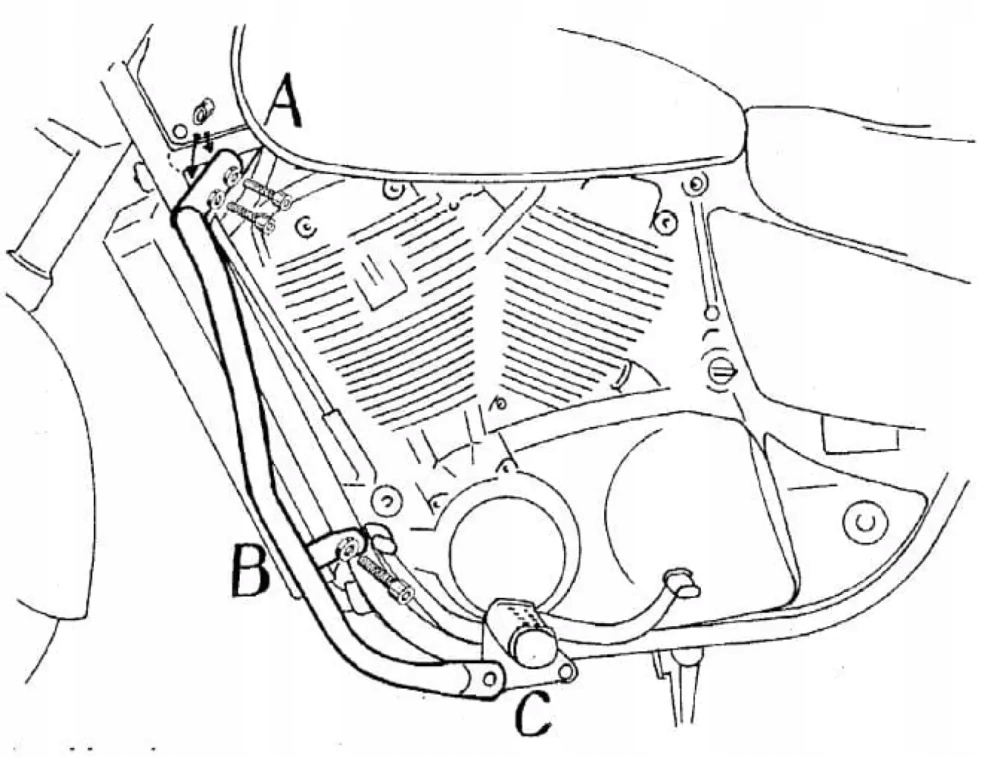 Honda Vt 1100 C3 Shadow (1998-2001) Gmol motora