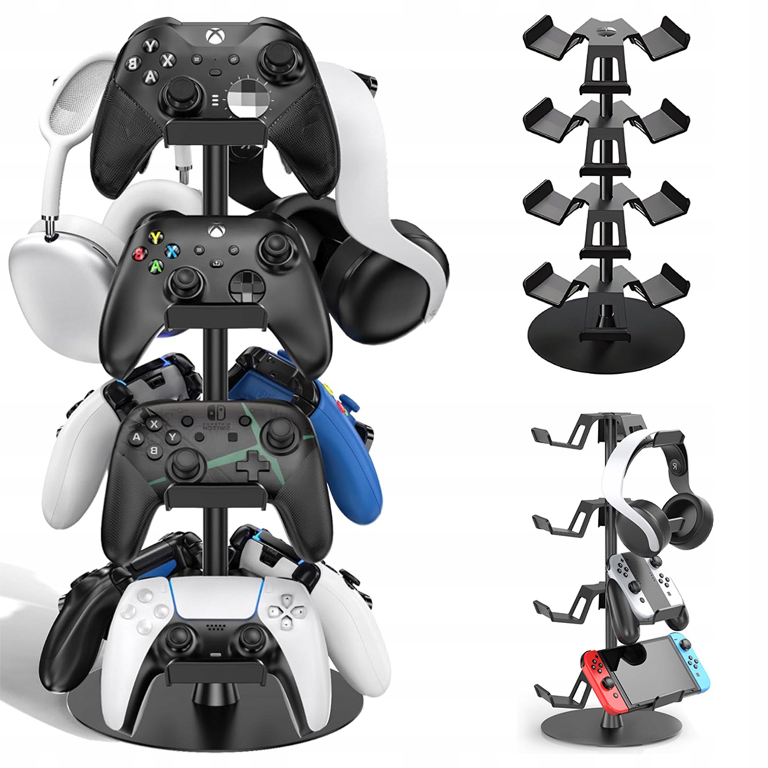 Stojak Na Kontrolery 4 Warstwy Obrót 360 Stopni Do Xbox Playstation Switch