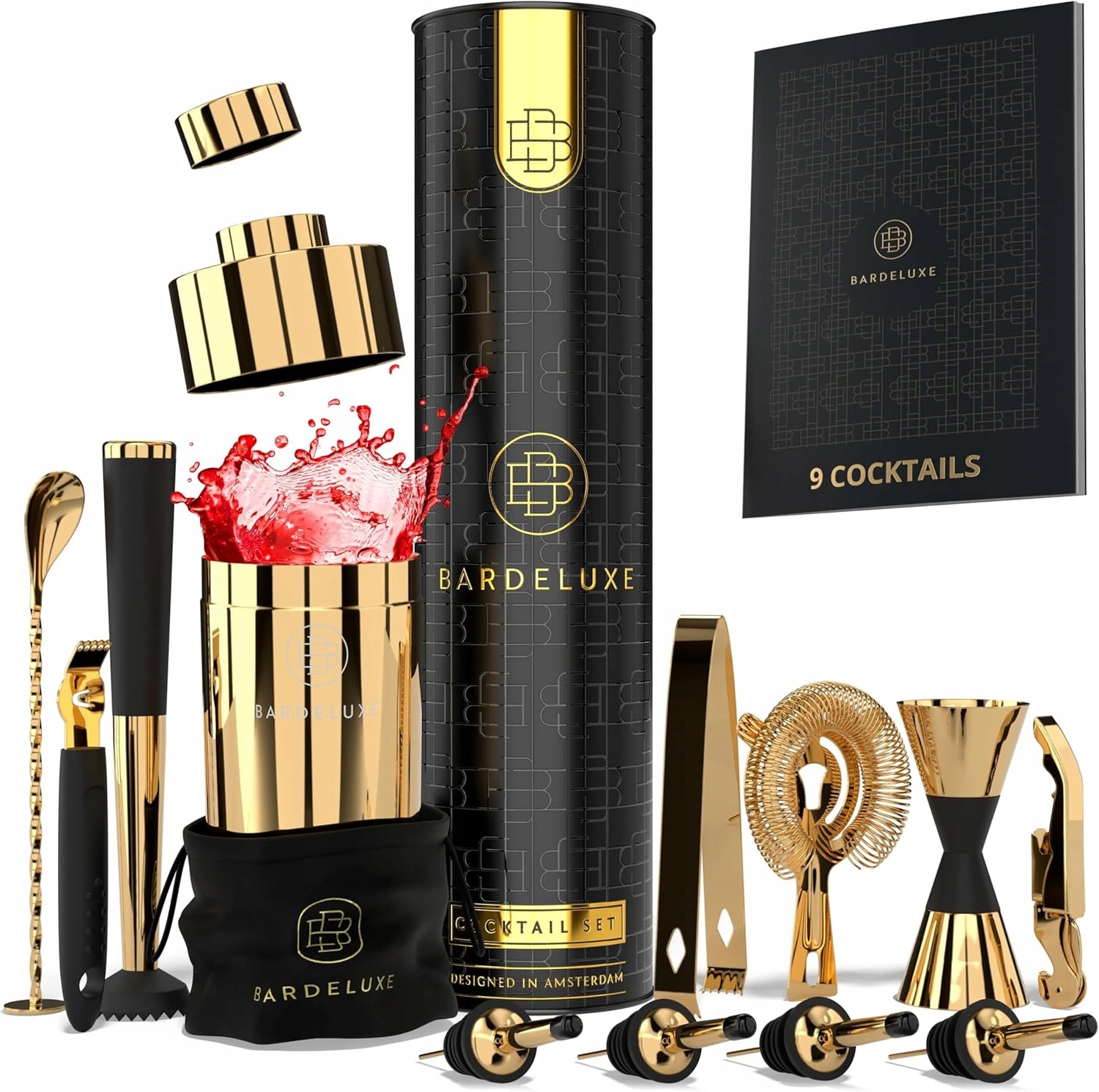 Shaker Veľká Barmanská Sada Na Koktailové Drinky 12ks 750ml Na Darček