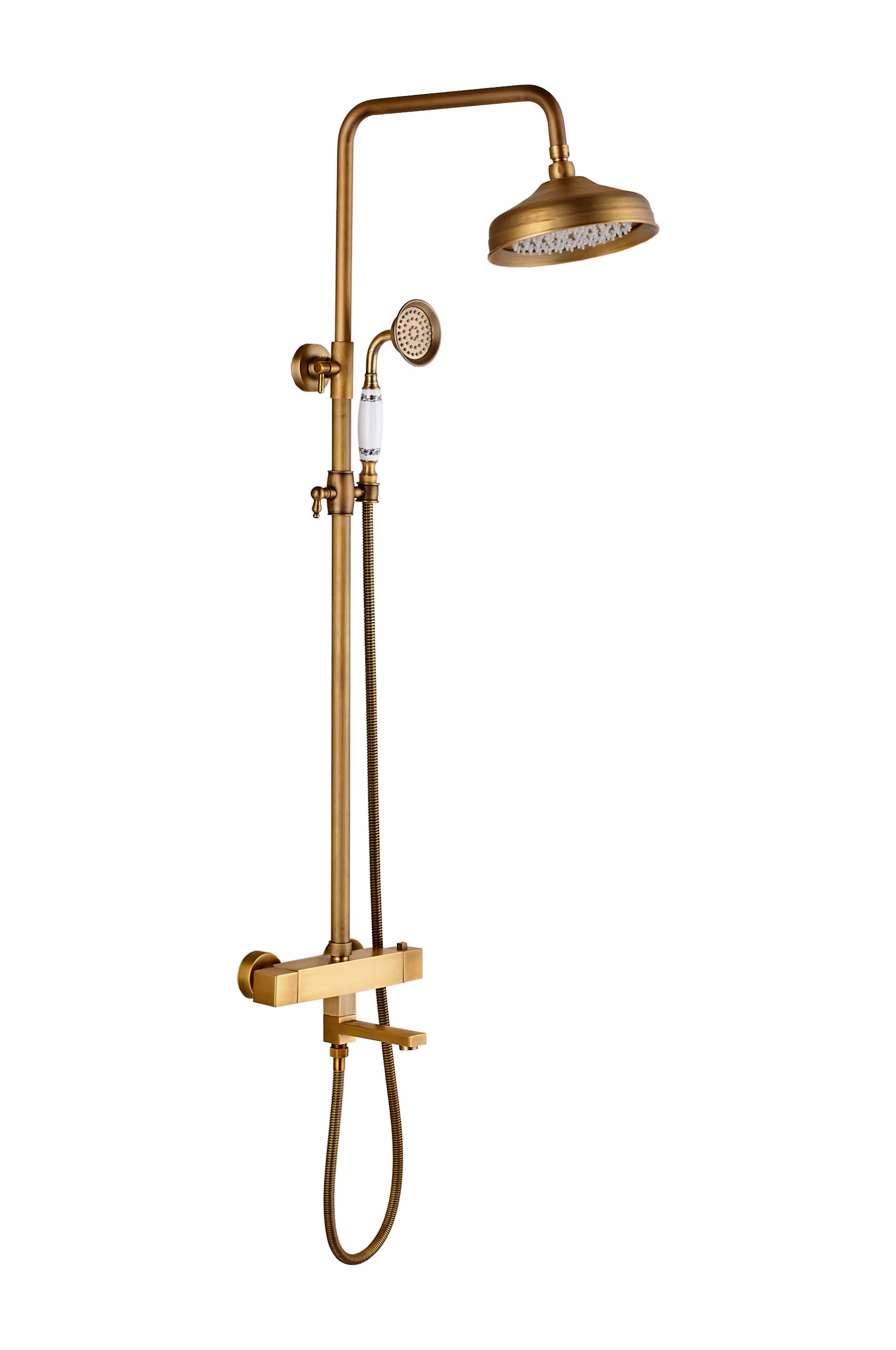 Retro Sprchová Súprava, Mosadz, Termostat