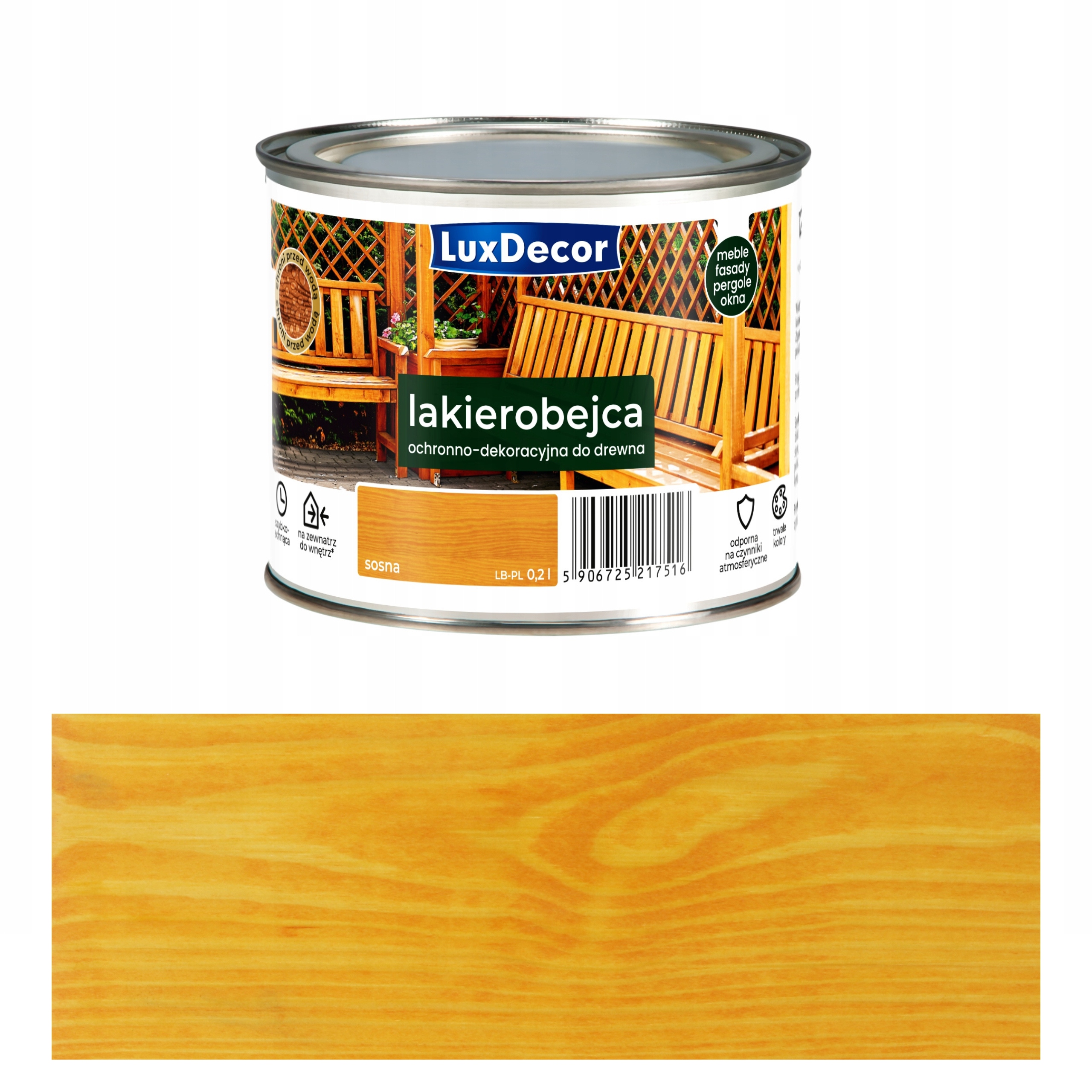 Luxdecor Lakierobejca 0,2l sosna