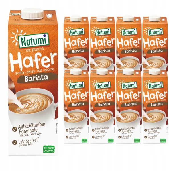 Natumi 8x Napój owsiano sojowy barista bez dodatku cukr