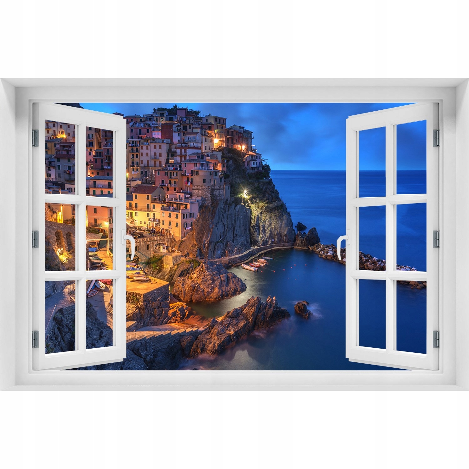 

Fotoobraz Naklejka ścienna 3D Okno Manarola Włochy