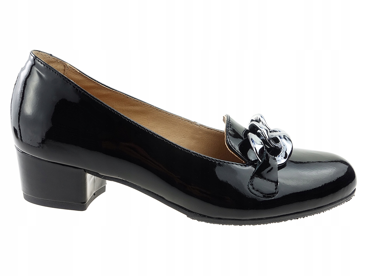 

Eksbut buty czółenka 6303 czarny lakier, skóra 37