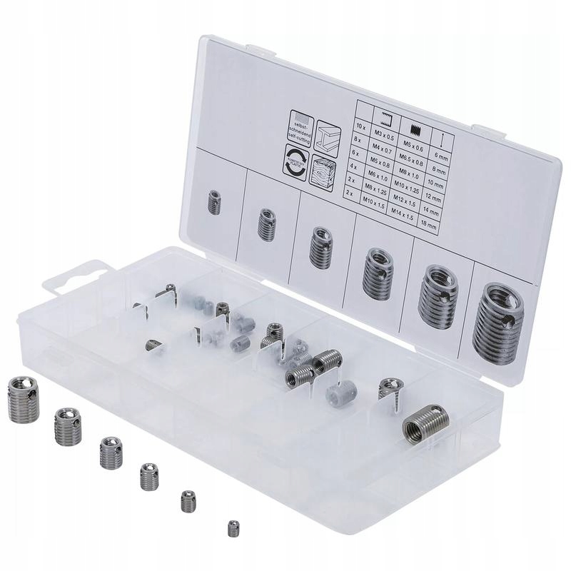 Sada samořezných závitových vložek 3, 2 ks Bgs 6844