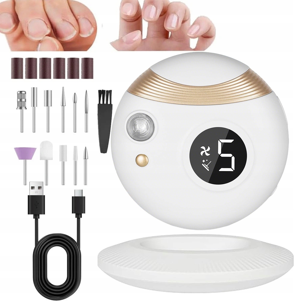 3V1 Automatický Elektrický Odstřihovač A Pilník Na Nehty Usb-c