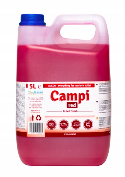 

Płyn Do Toalet Turystycznych Do Spłuczki Red 5L