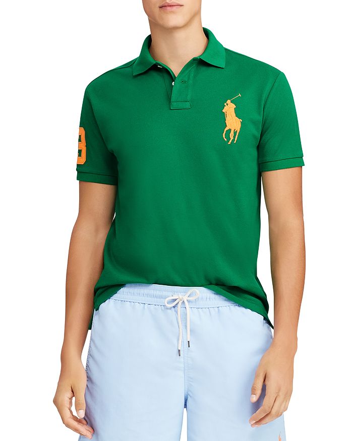 Polokošile Ralph Lauren Big Pony Custom Slim Fit (Zelená) M