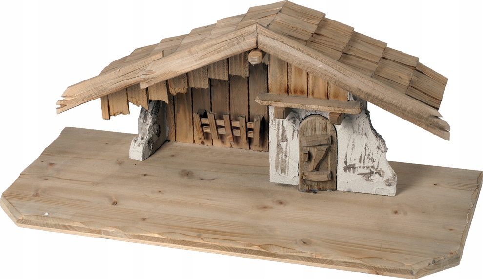 Vianočný Betlehem Stajňa Dekorácia 65x29x27CM Na Figúrky 9-11CM