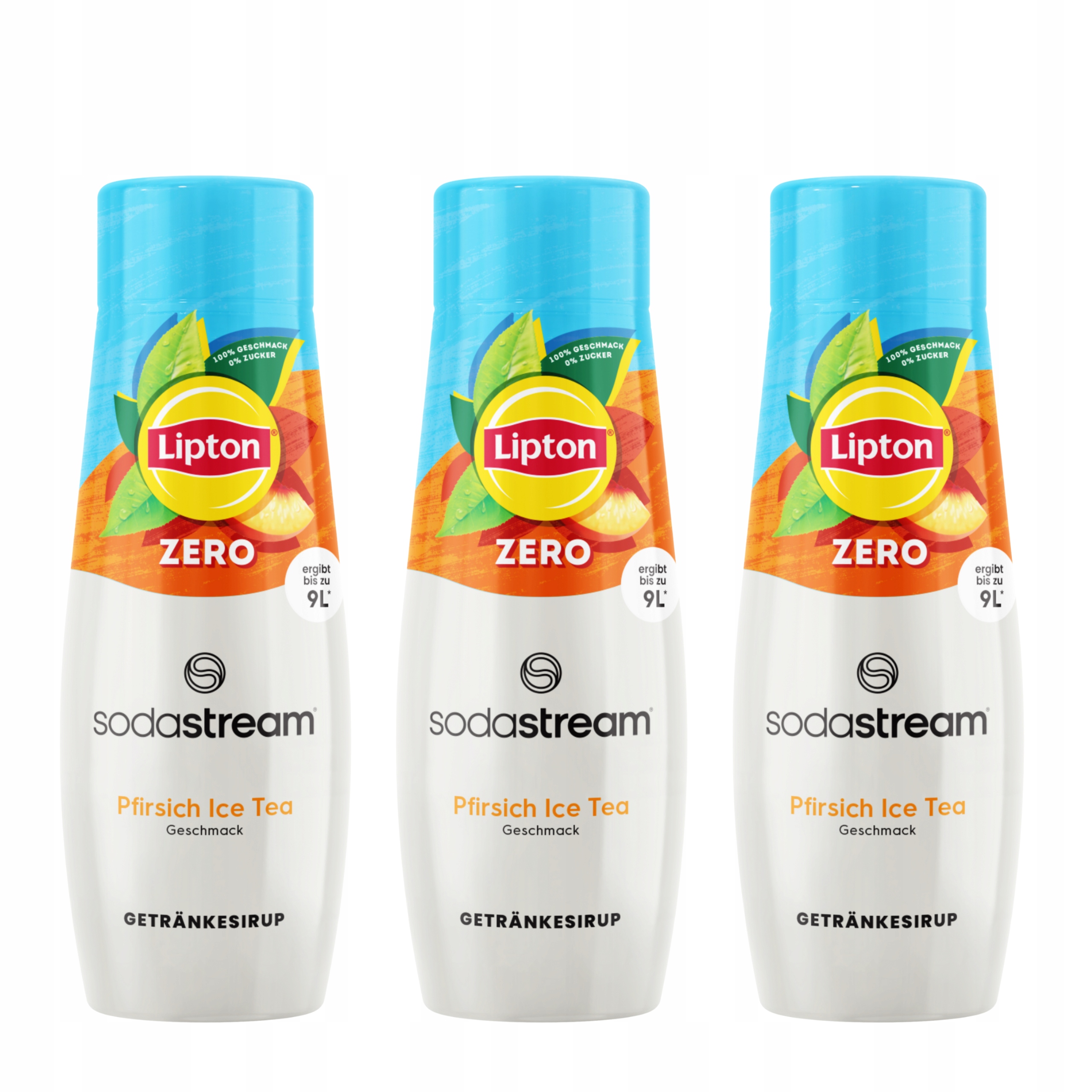 6x Syrop SodaStream Lipton Ice Tea Peach Bez Cukru Herbata Brzoskwinia440ml