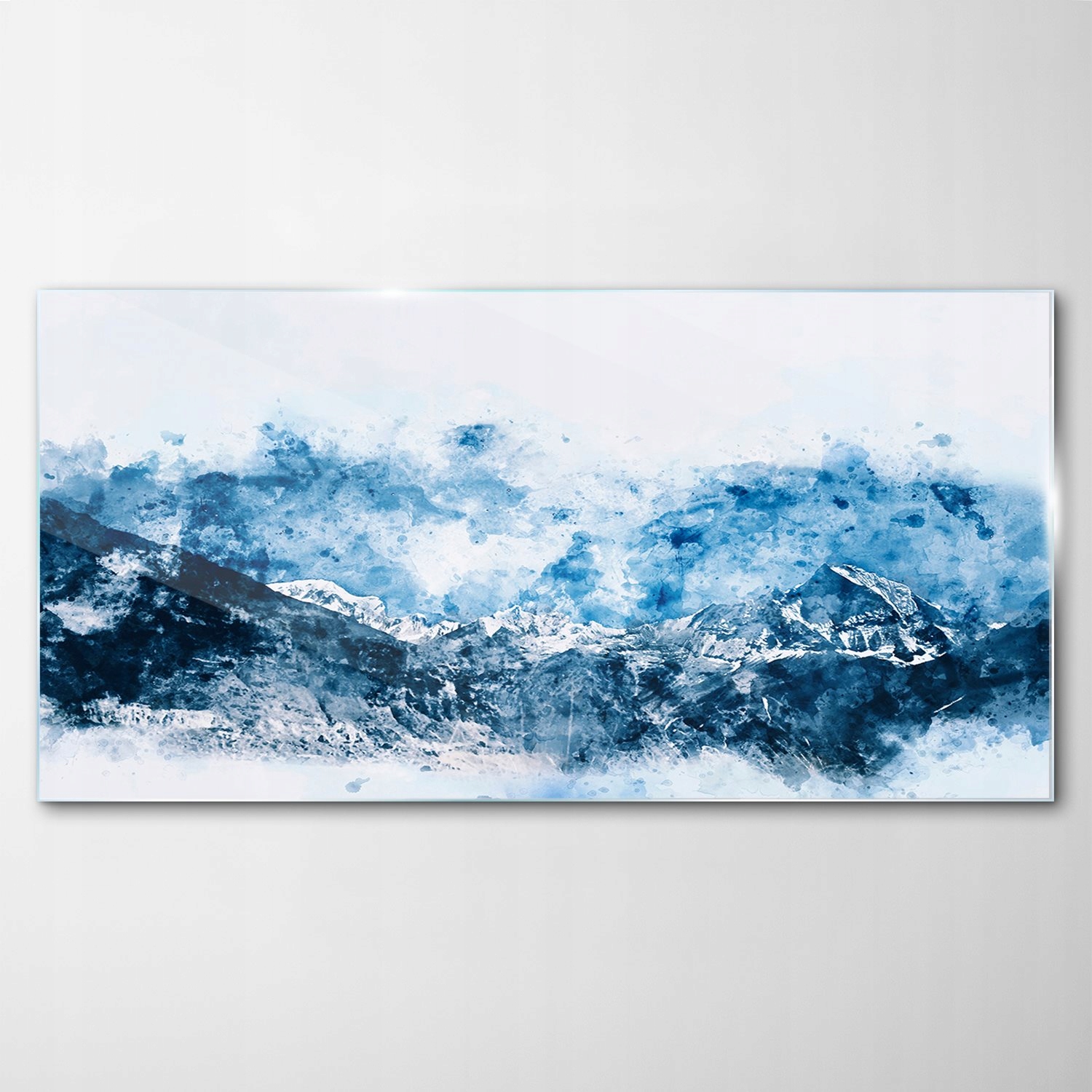 

Hartowany Obraz Szklany Góry Akwarele Zima 120x60