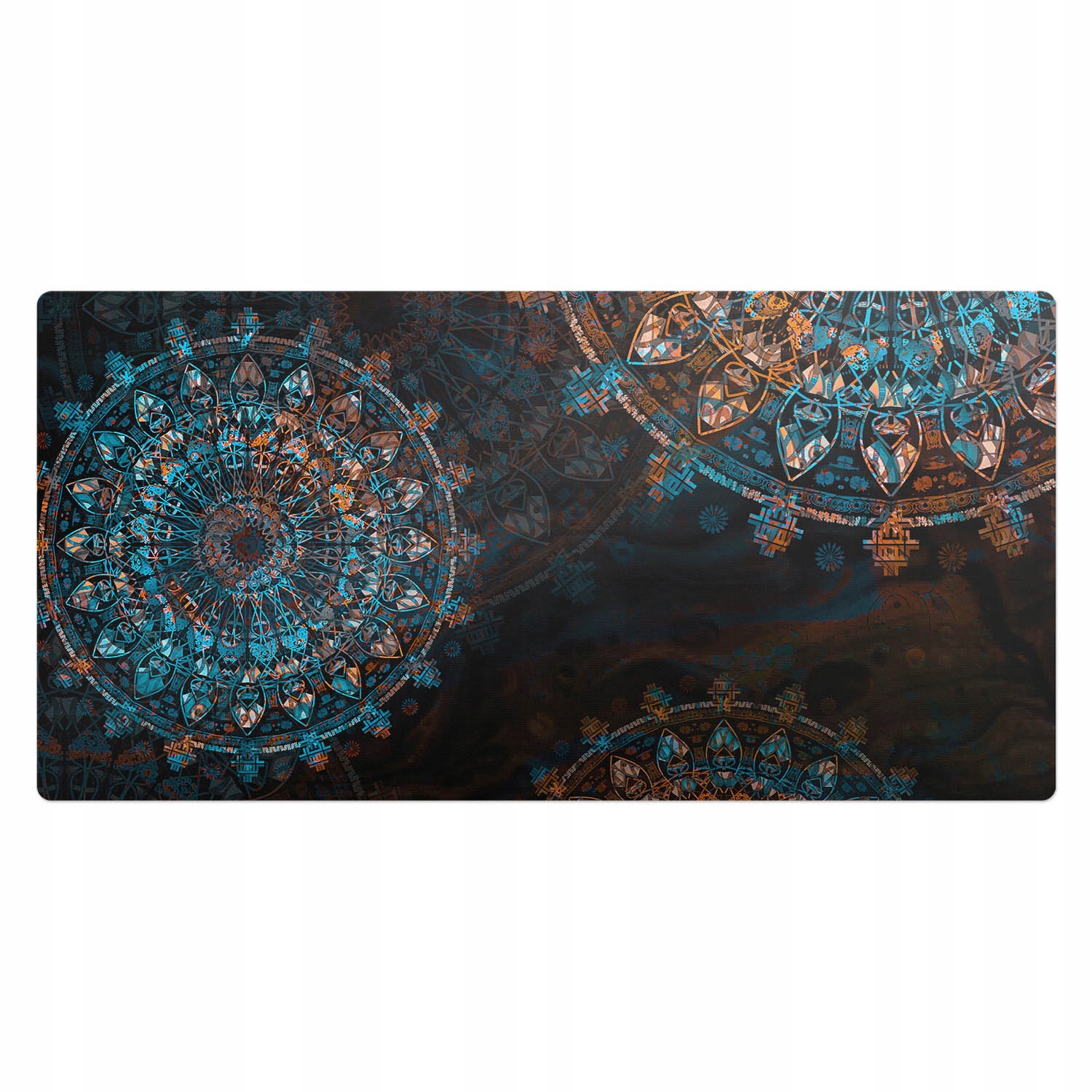 Ochranná podložka na psací stůl do kanceláře Mandala v geometrickém stylu 100 x 50 cm