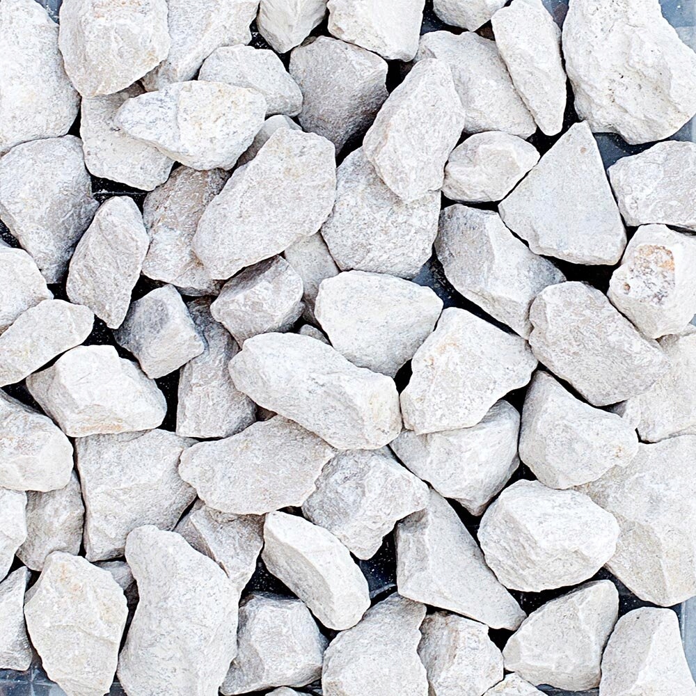KAMIEŃ GRYS OZDOBNY DOLOMIT BIAŁY 1000 KG KRUSZYWO