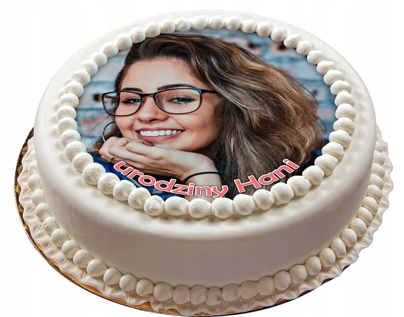 OPŁATEK na tort z twoim WŁASNYM ZDJĘCIEM i napisem Kod producenta WŁASNE