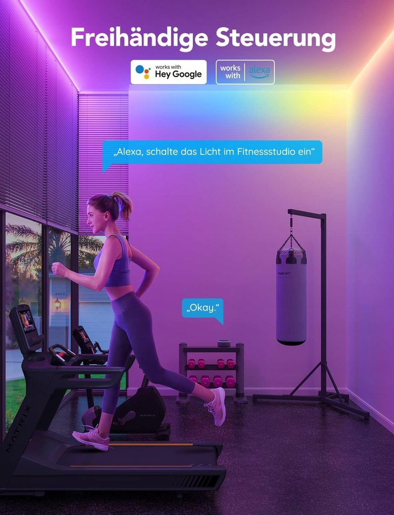 Govee H61E1 LED Strip Lights 5m Inteligentna Taśma LED RGBICW+ Długość (m) 5