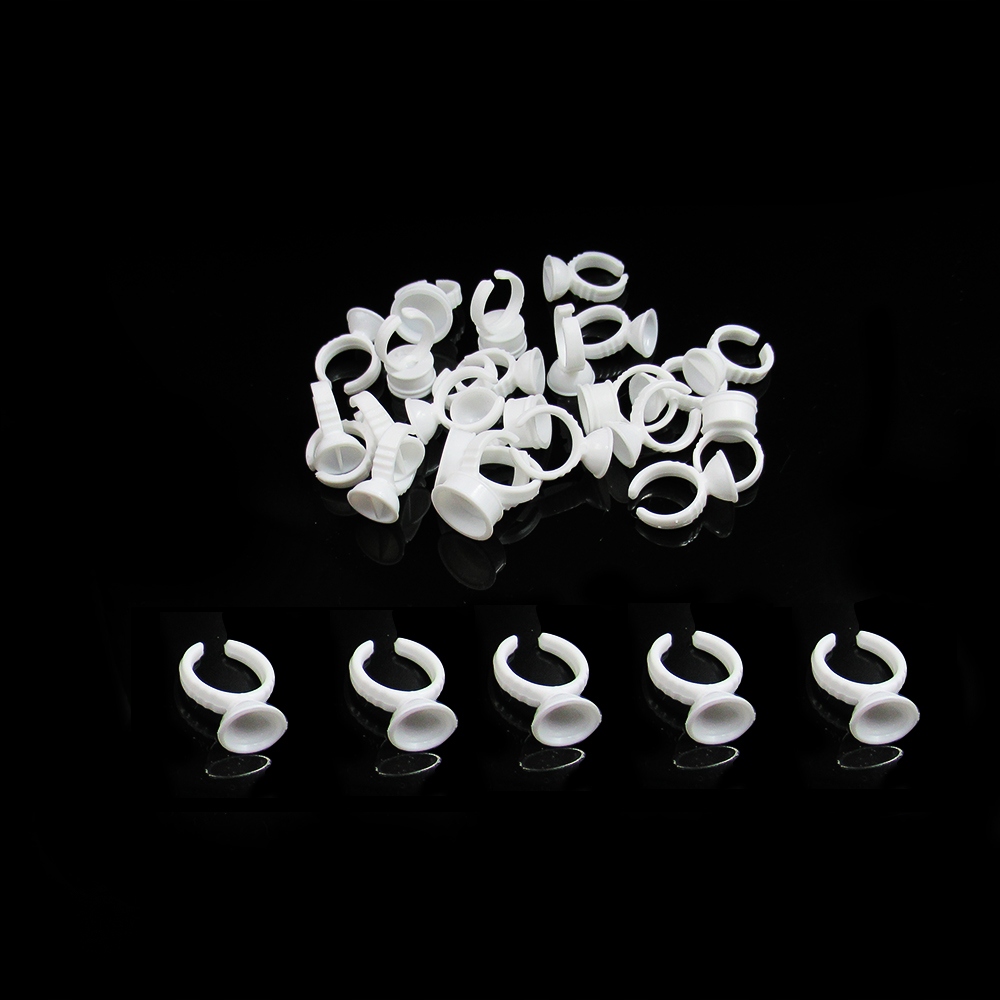 Pierścionek na klej tusz pigment do rzęs 25szt Rodzaj pierścionki i wkłady na klej