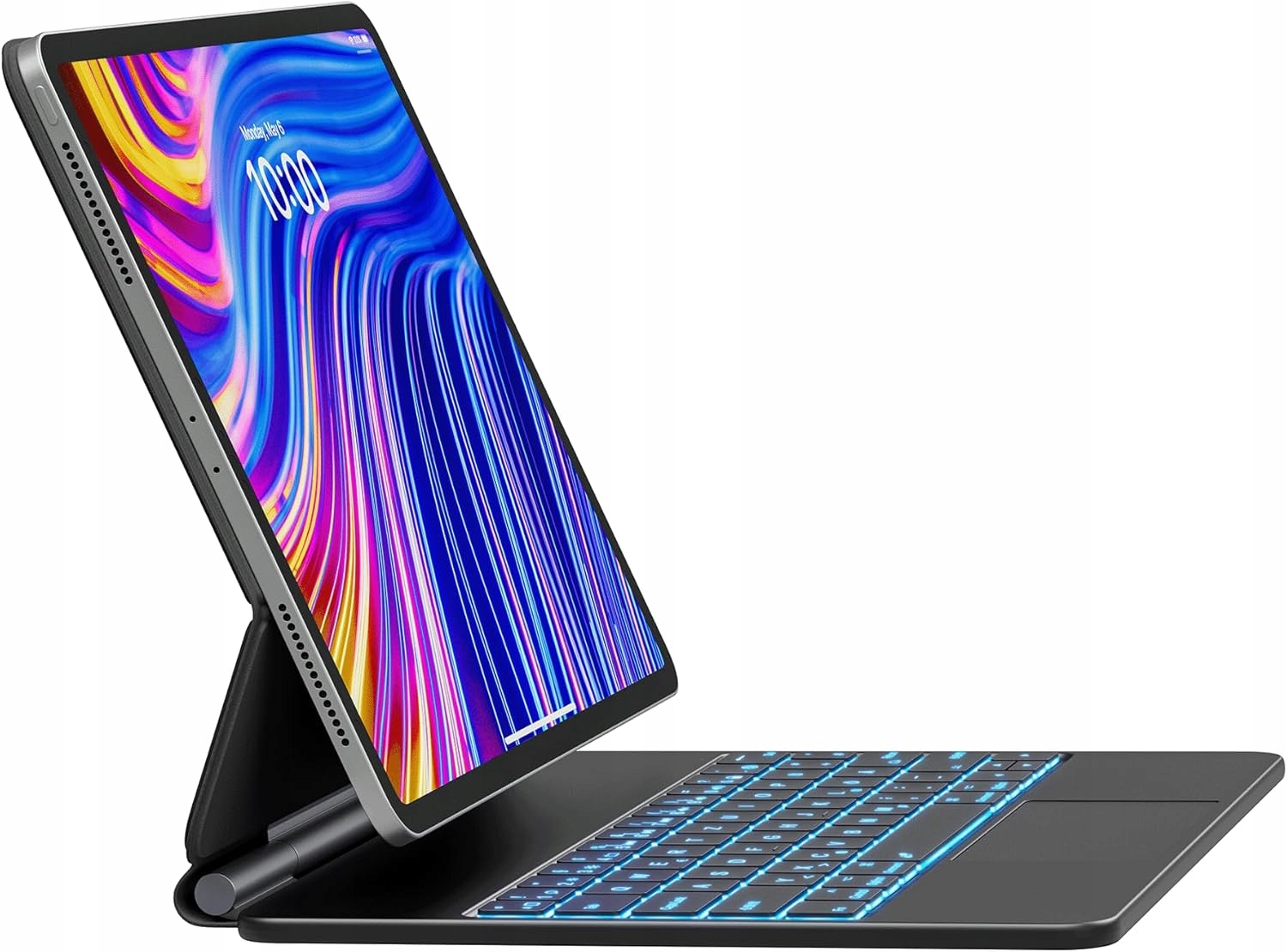 Puzdro s klávesnicou Earto pre iPad Air 2024 12.9 palcov Qwertz, čierne