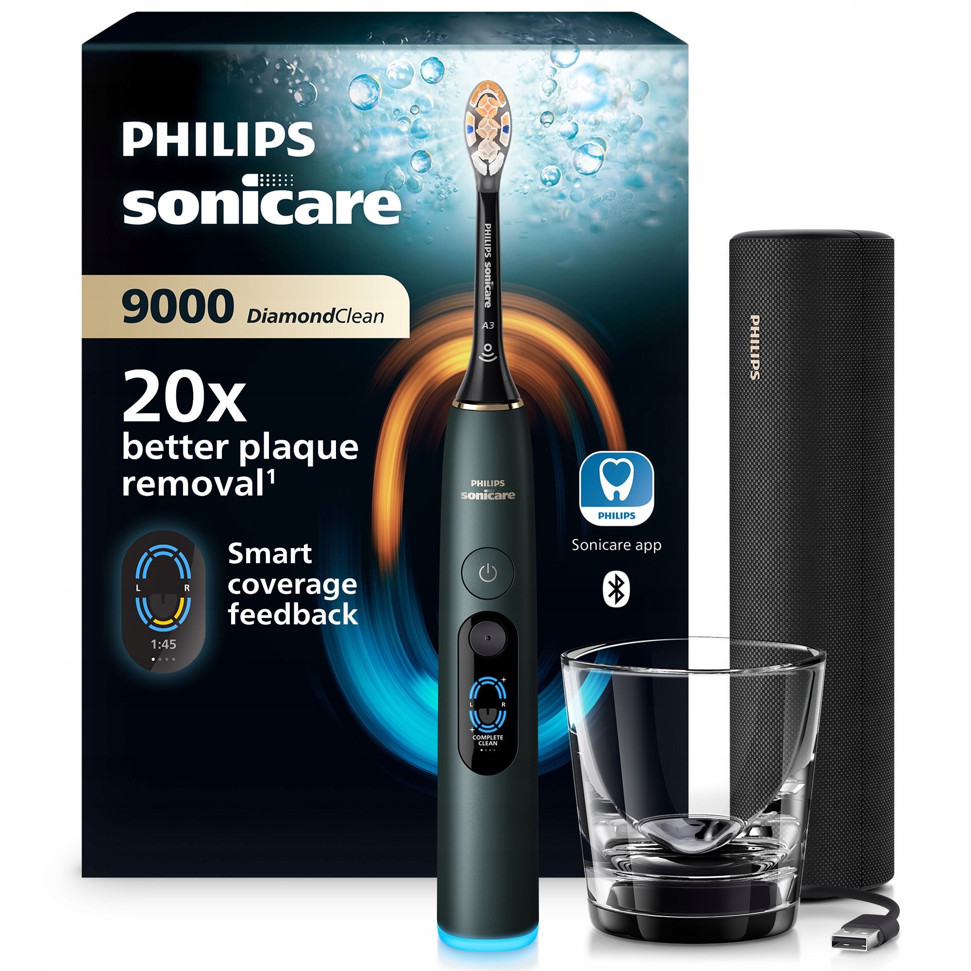 Szczoteczka soniczna elektryczna Philips DiamondClean 9000 HX9213/84