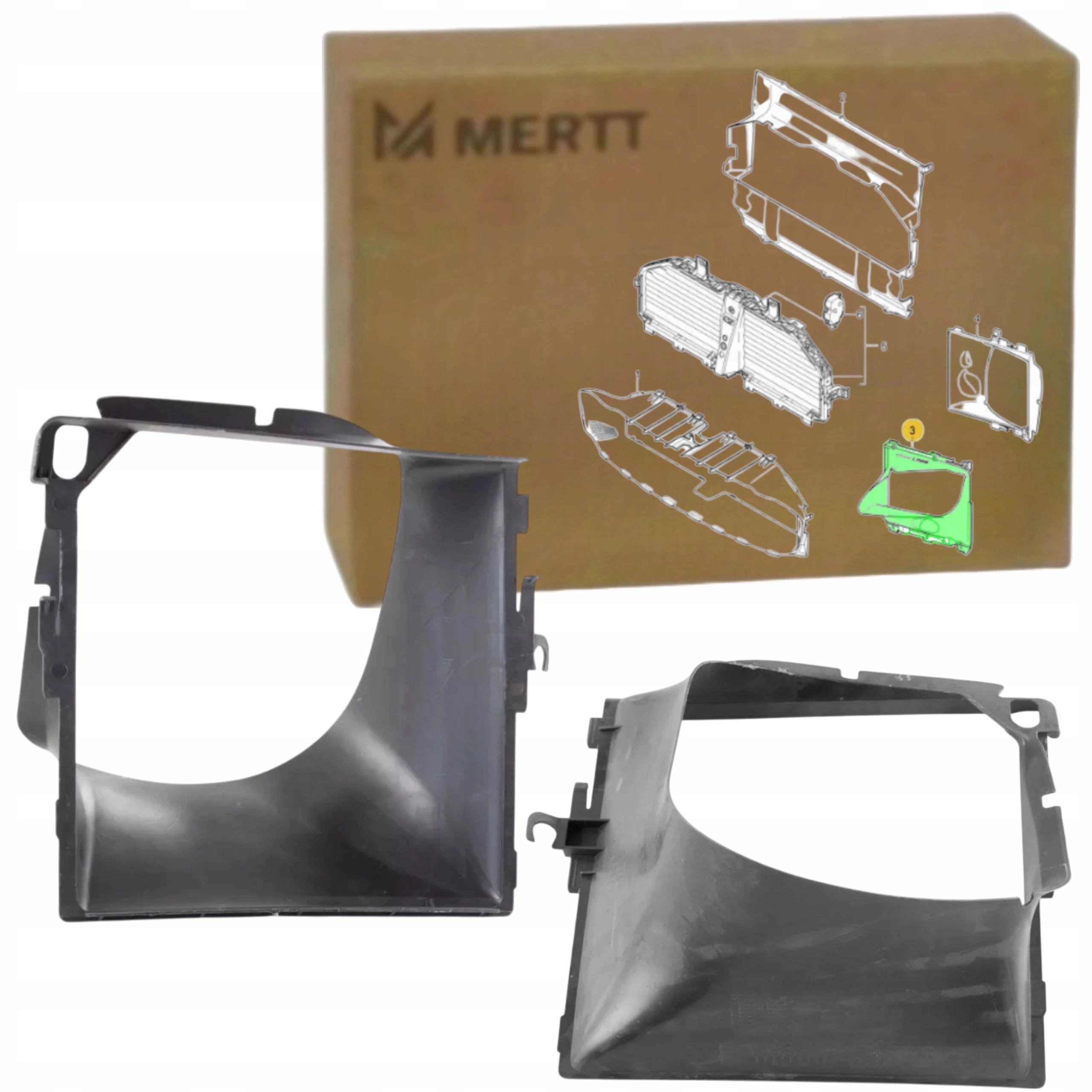 Volant kanál přívodu Vzduchu Intercoolera Levý Porsche Cayenne II 10-14