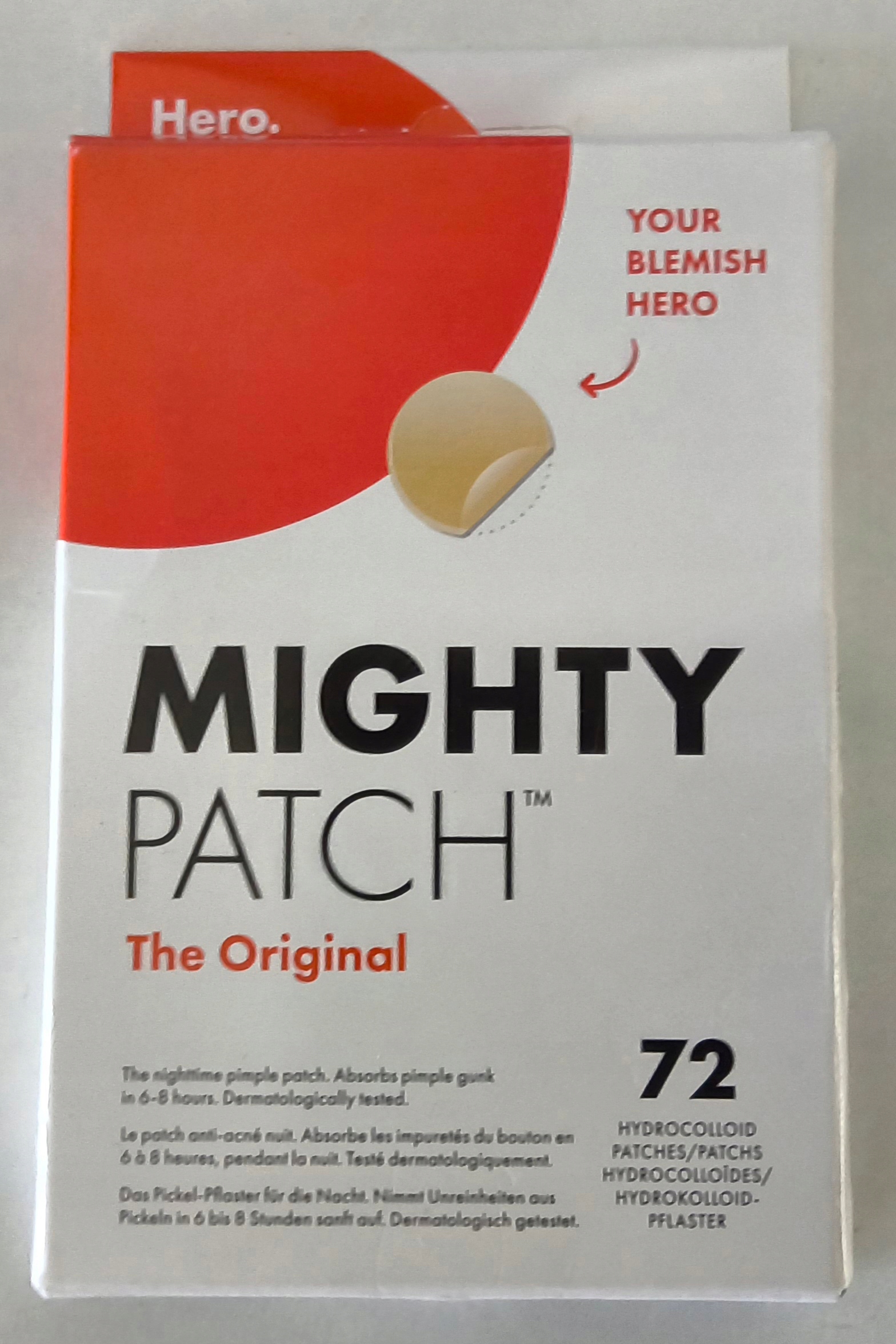 Hero Cosmetics Mighty Patch The Original 72 Patches, Dekorativní kartonová krabička