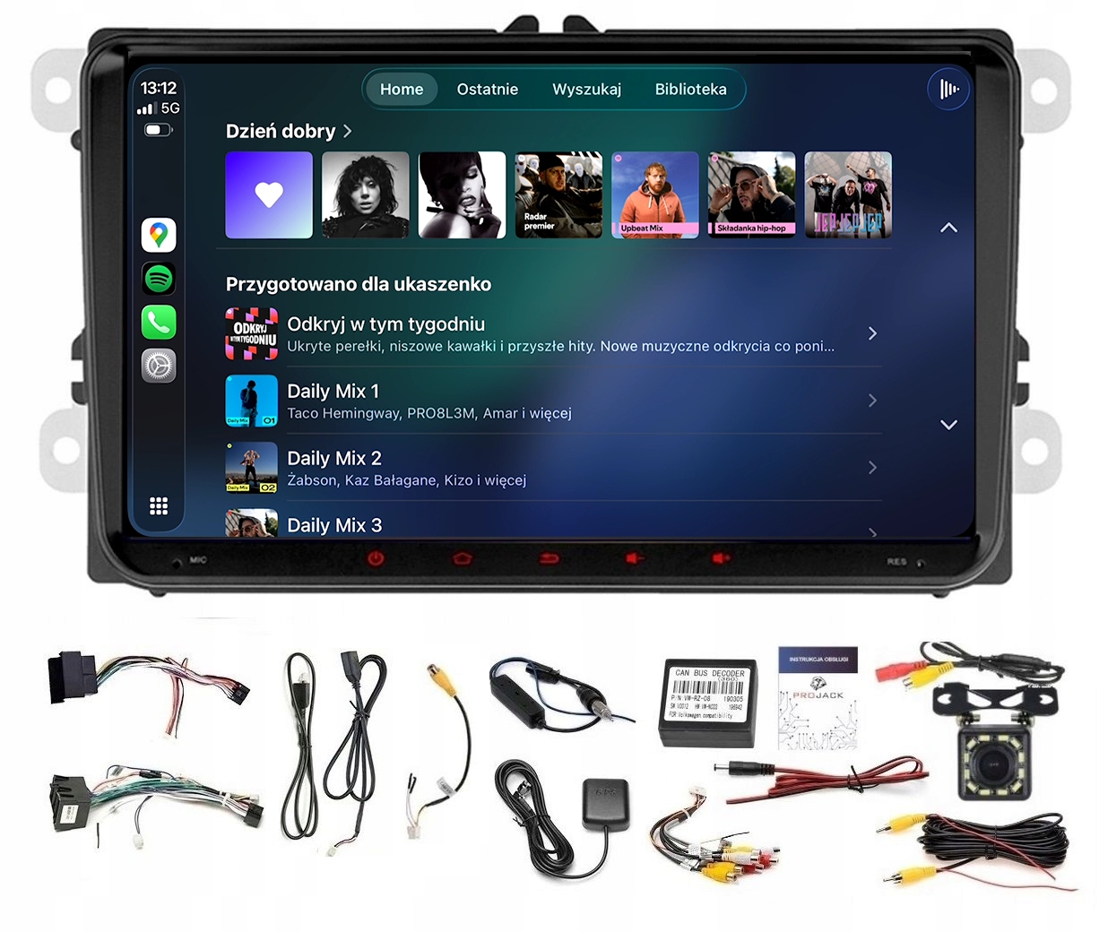 Rádio Navigácia Gps Android Skoda Roomster 2006-2015 Wifi Carplay 2GB 64GB