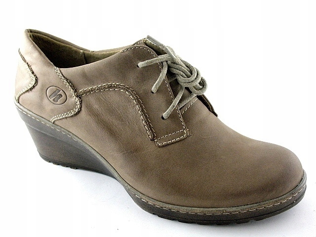 SKÓRZANE botki trzewiki obuwie DAMSKIE HELIOS 39