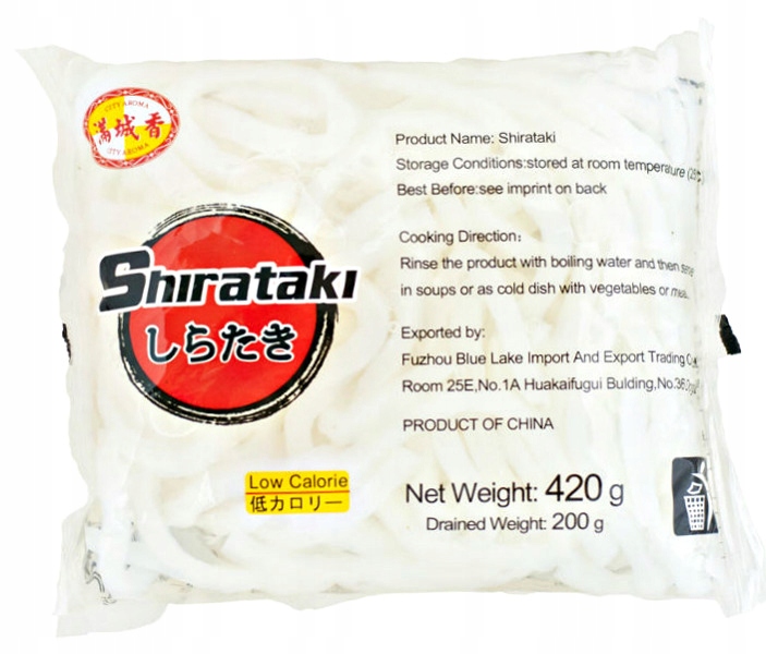 

Makaron Shirataki Konjac kluski 400g City Aroma