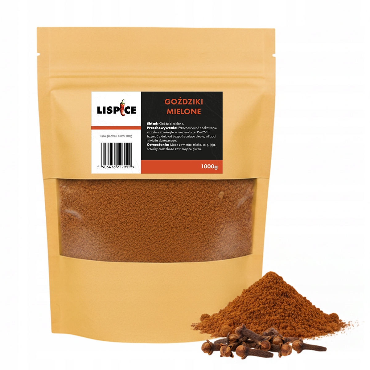 Levně Hřebíček mletý 1000 g, přírodní koření pro pokrmy a pečivo