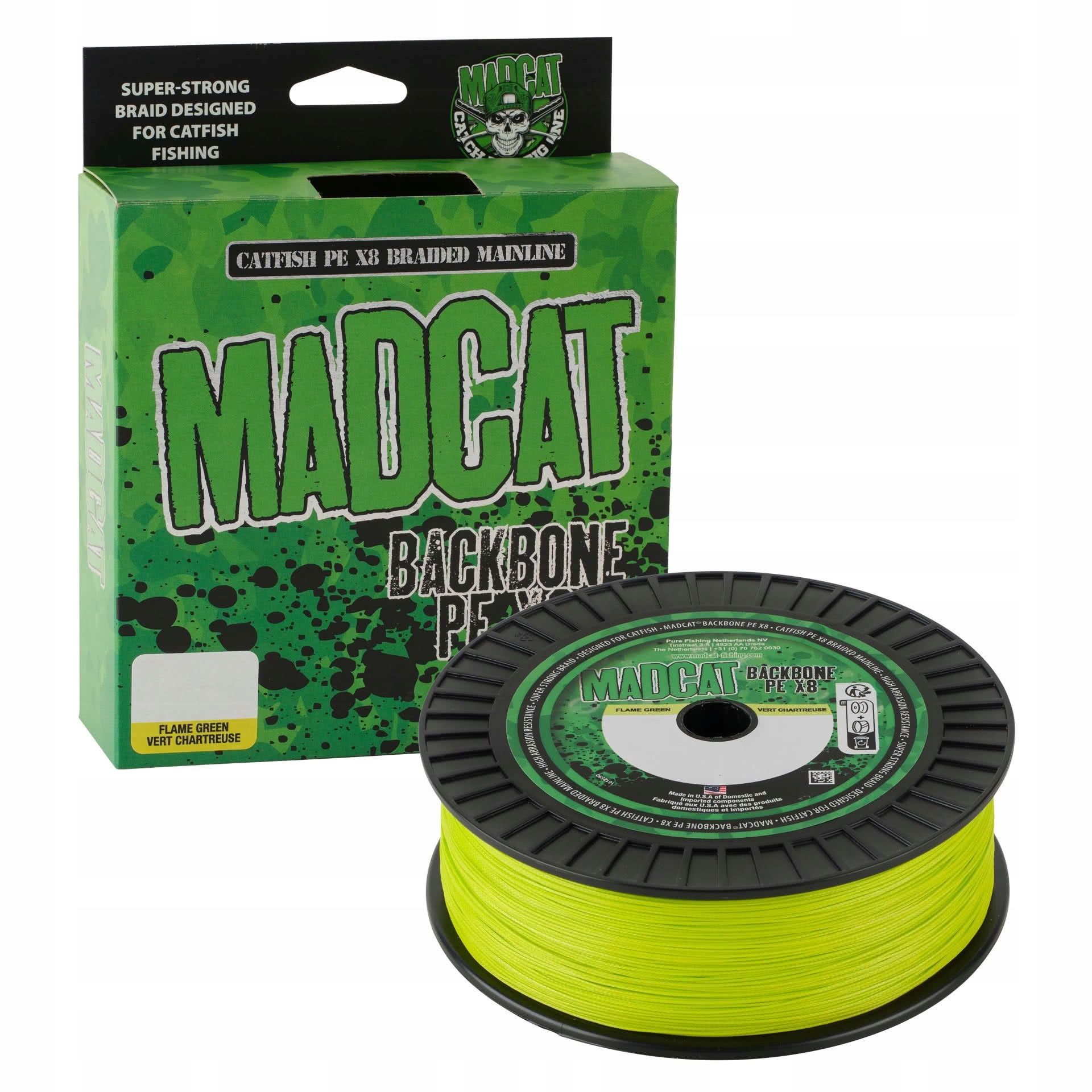 Šňůra Madcap Šňůra Braid 300m 0,45mm 47,7kg Chrt