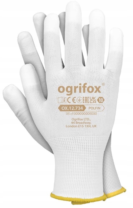 Rękawice robocze Ox-polfin powlekane palce r9