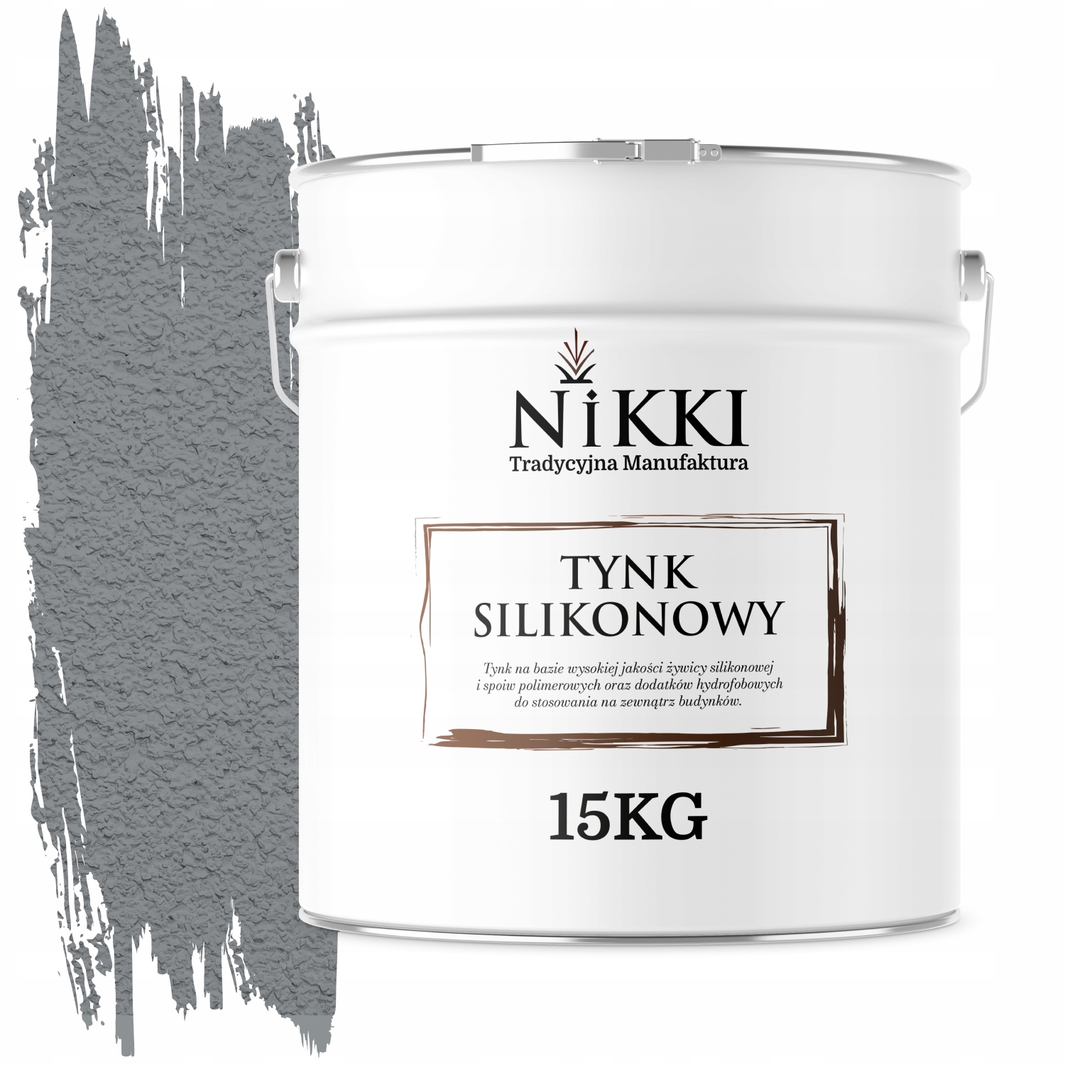 Silikónová Fasádna Omietka Šedá Ral 7045 15 Kg Baranek Granulácia 2.0 mm