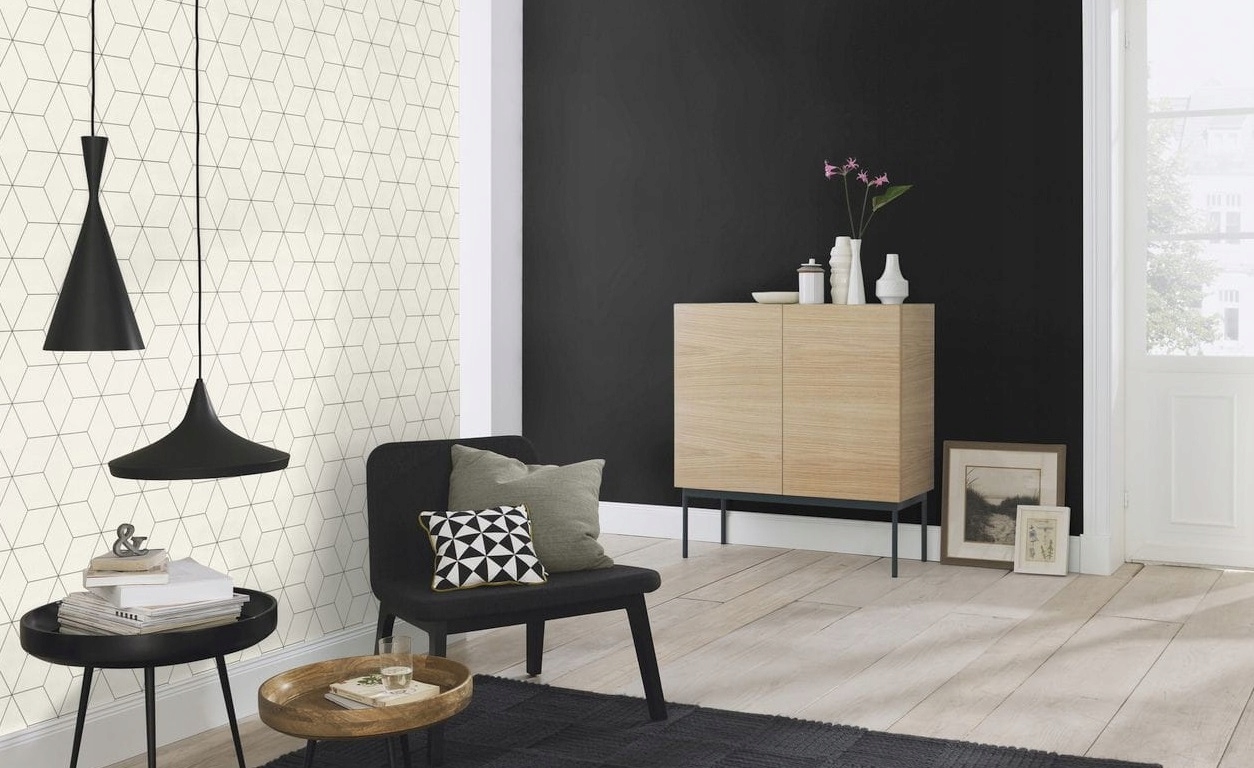 CZARNA TAPETA na flizelinie - Denzo II- Rasch Rodzaj winylowa na flizelinie