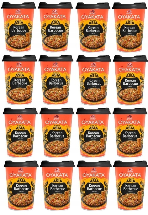 16x 93g Oyakata Korean barbecue danie makaron instant Karton