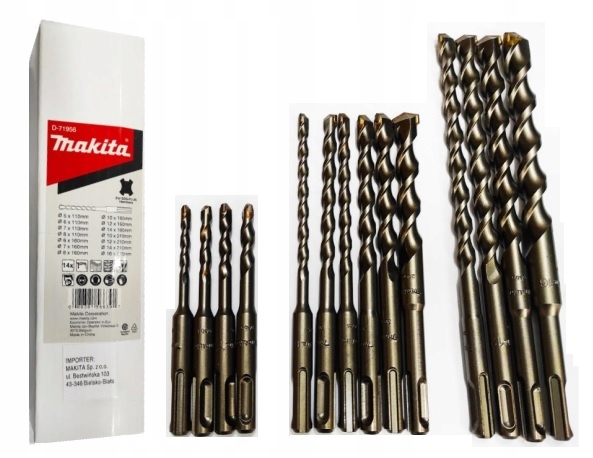 

Makita D-71956 Zestaw Wierteł Sds-plus 14 szt.