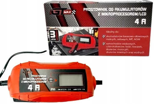 

Prostownik Z Mikroprocesorem 12V 6V 4A Gtmax
