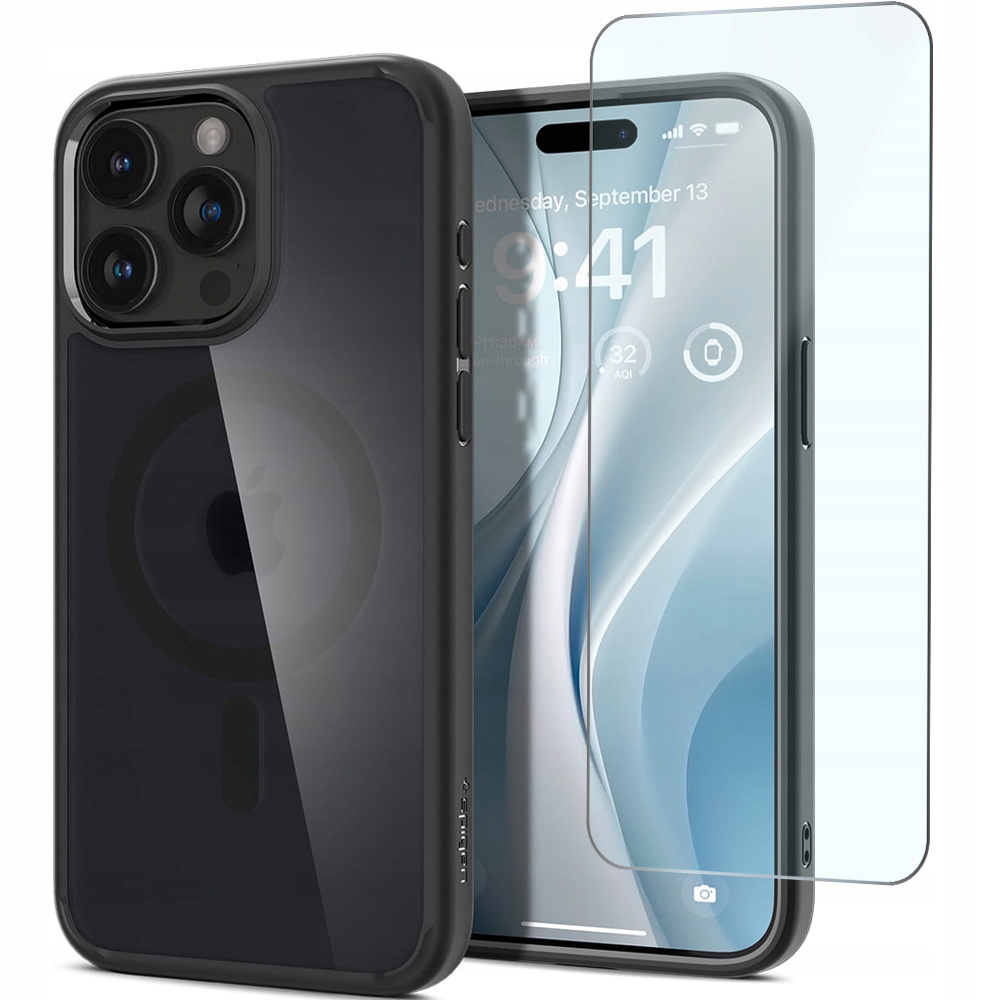 Etui Spigen do iPhone 15 Pro Max, mocne, ochronne, case do MagSafe szkło